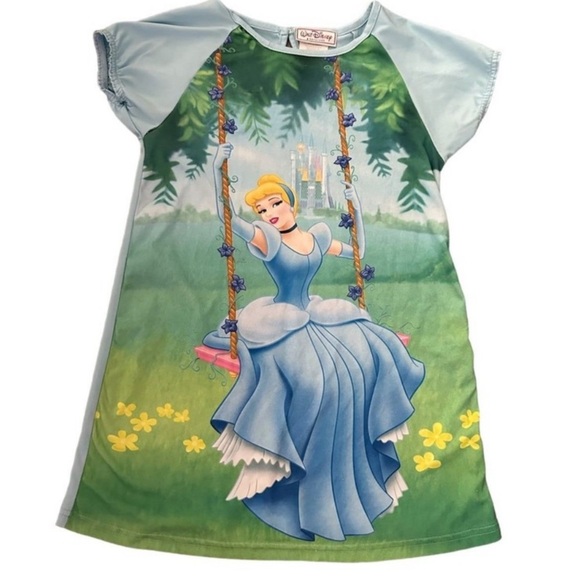 Disney Girl's Blue Cinderella Princess Nightgown 6/6x - Picture 1 of 6